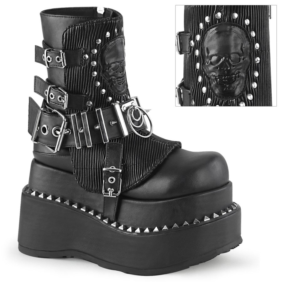 Bear-150 Demonia Australia Black Vegan Leather