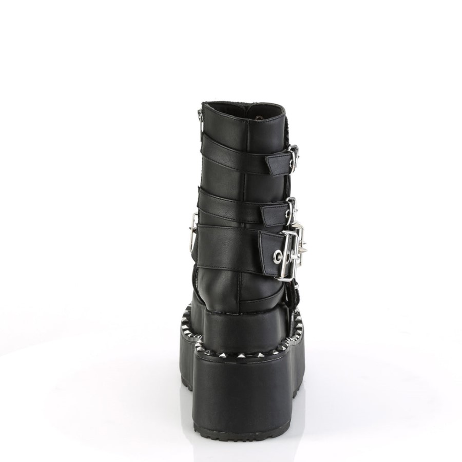Bear-150 Demonia Australia Black Vegan Leather