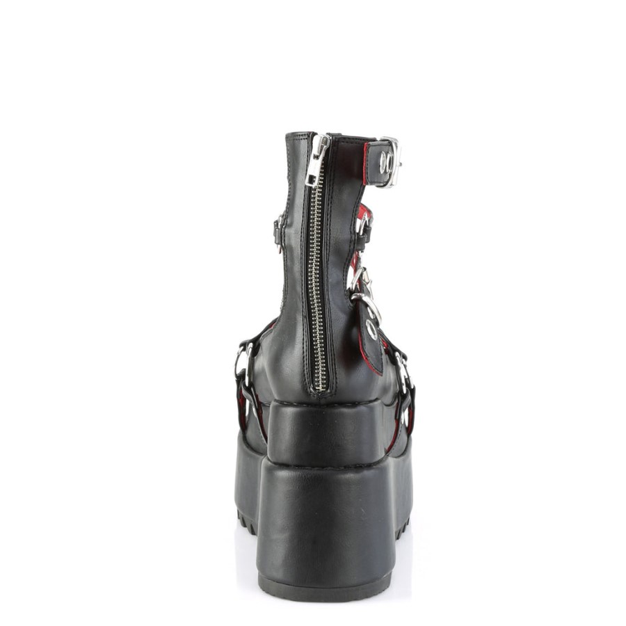 Bear-28 Black Vegan Leather Demonia Australia