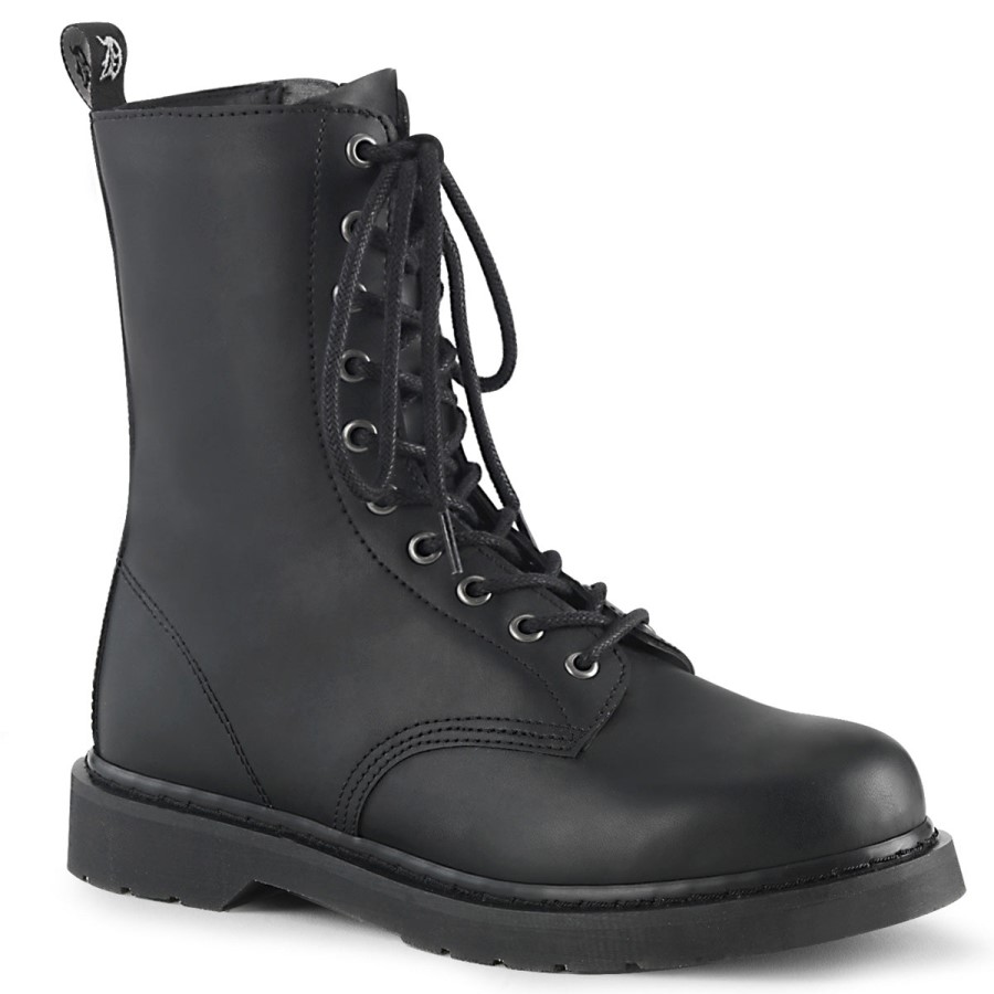 Bolt-200 Demonia Australia Black Vegan Leather