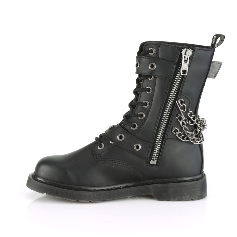 Bolt-250 Black Vegan Leather Demonia Australia