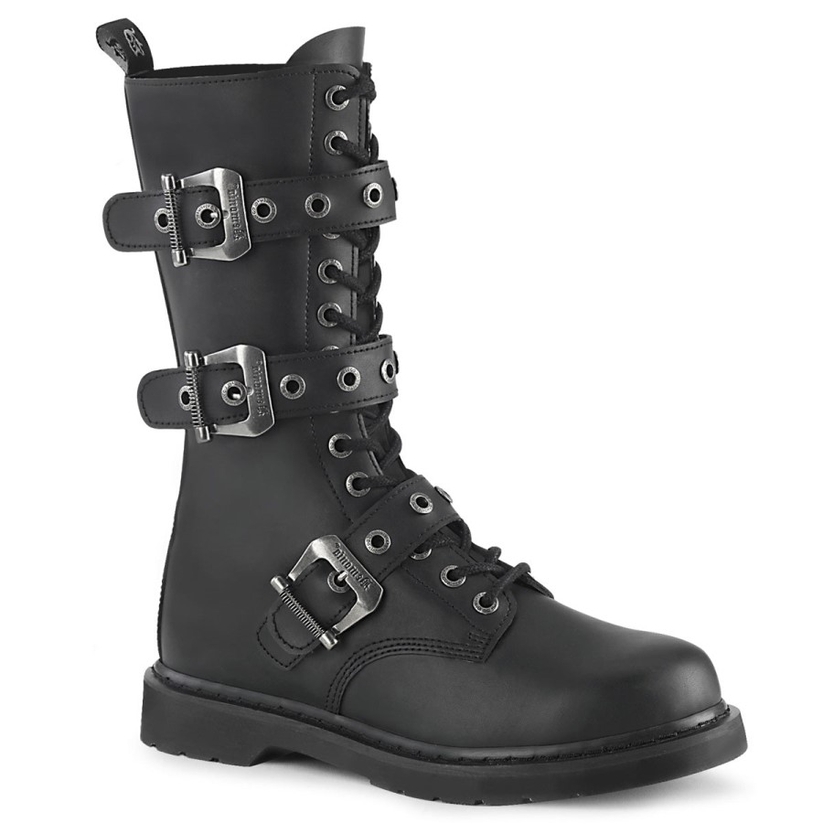 Bolt-330 Demonia Australia Black Vegan Leather