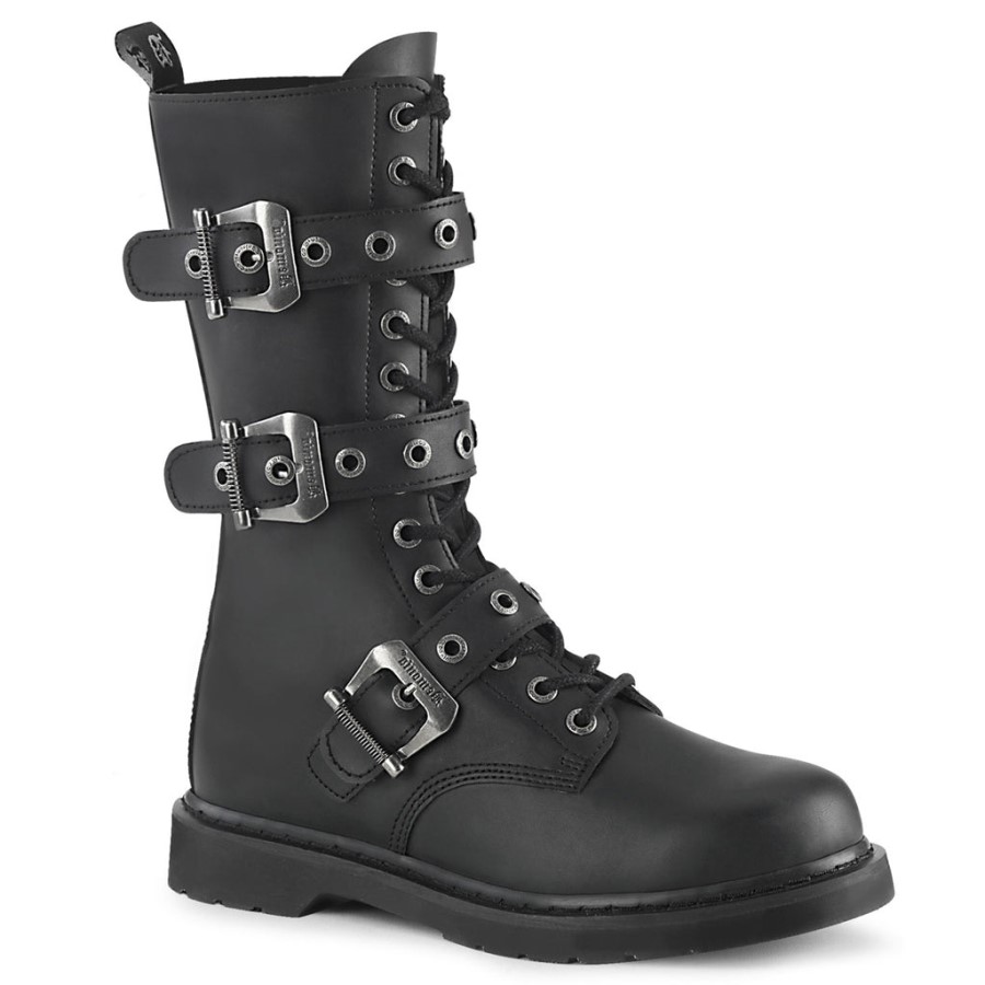 Bolt-330 Demonia Australia Black Vegan Leather