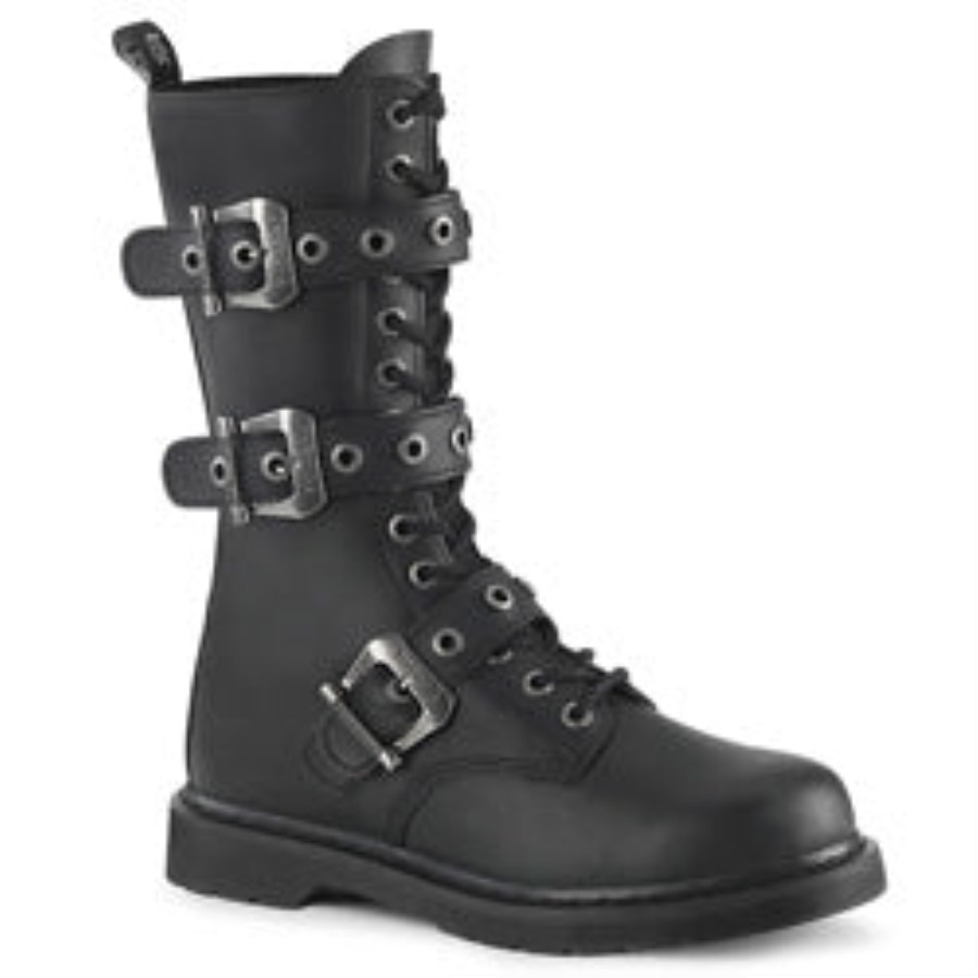 Bolt-330 Demonia Australia Black Vegan Leather