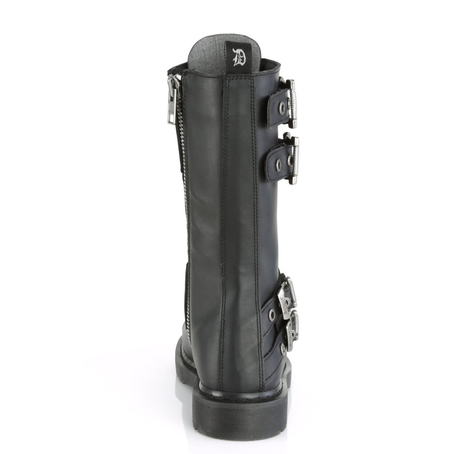Bolt-345 Black Vegan Leather Demonia Australia