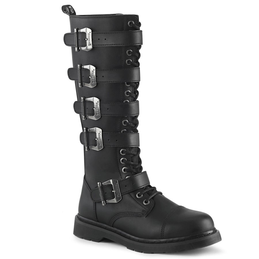 Bolt-425 Demonia Australia Black Vegan Leather