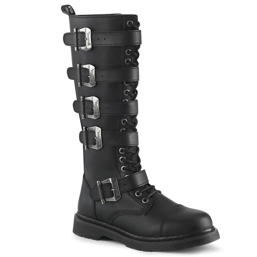 Bolt-425 Demonia Australia Black Vegan Leather