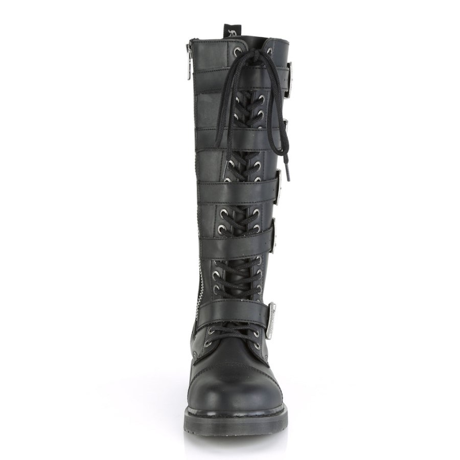 Bolt-425 Demonia Australia Black Vegan Leather