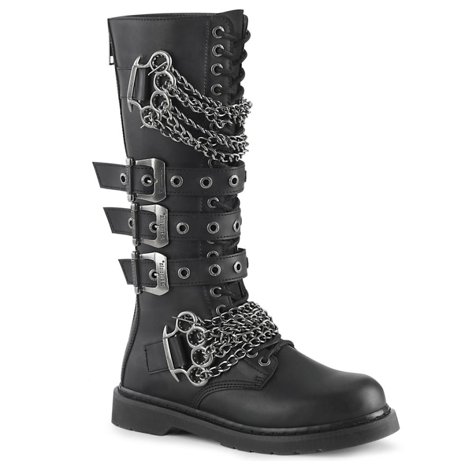 Bolt-450 Black Vegan Leather Demonia Australia
