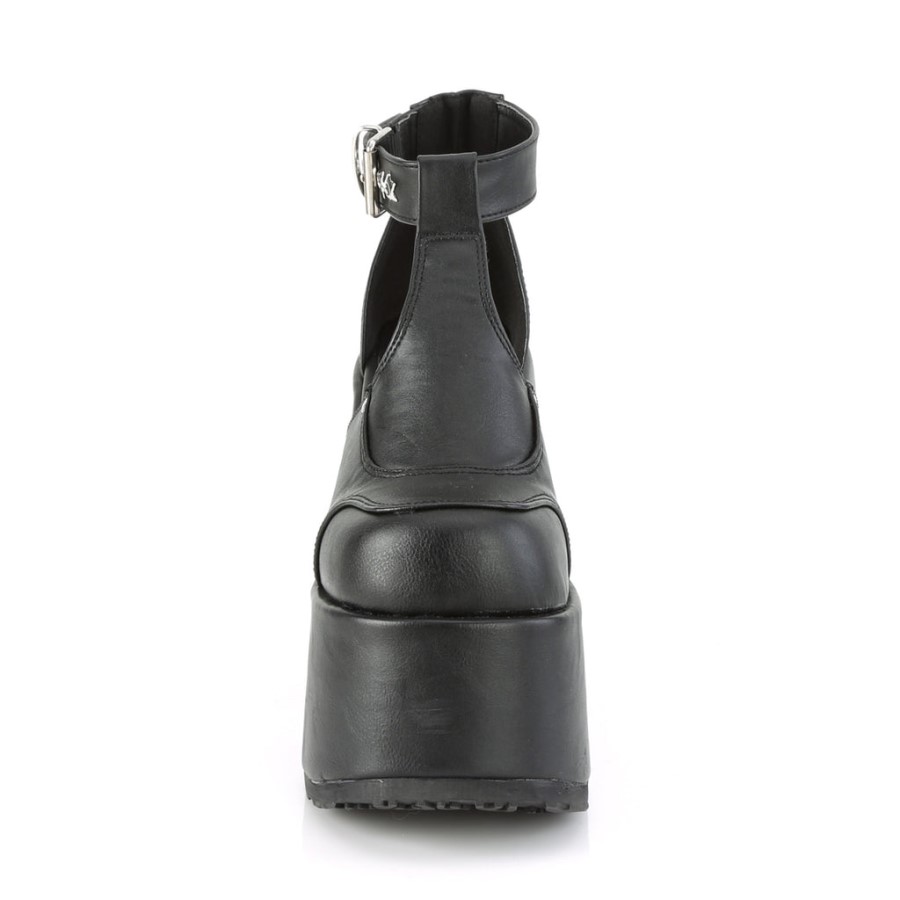 Camel-103 Black Vegan Leather Demonia Australia