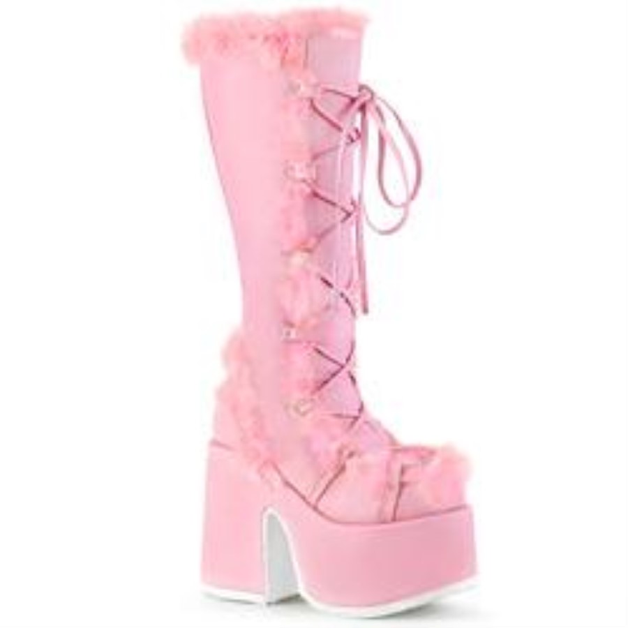 Camel-311 Pastel Pink Vegan Leather Demonia Australia