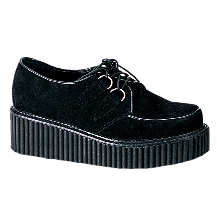 Creeper-101 Demonia Australia Black Suede