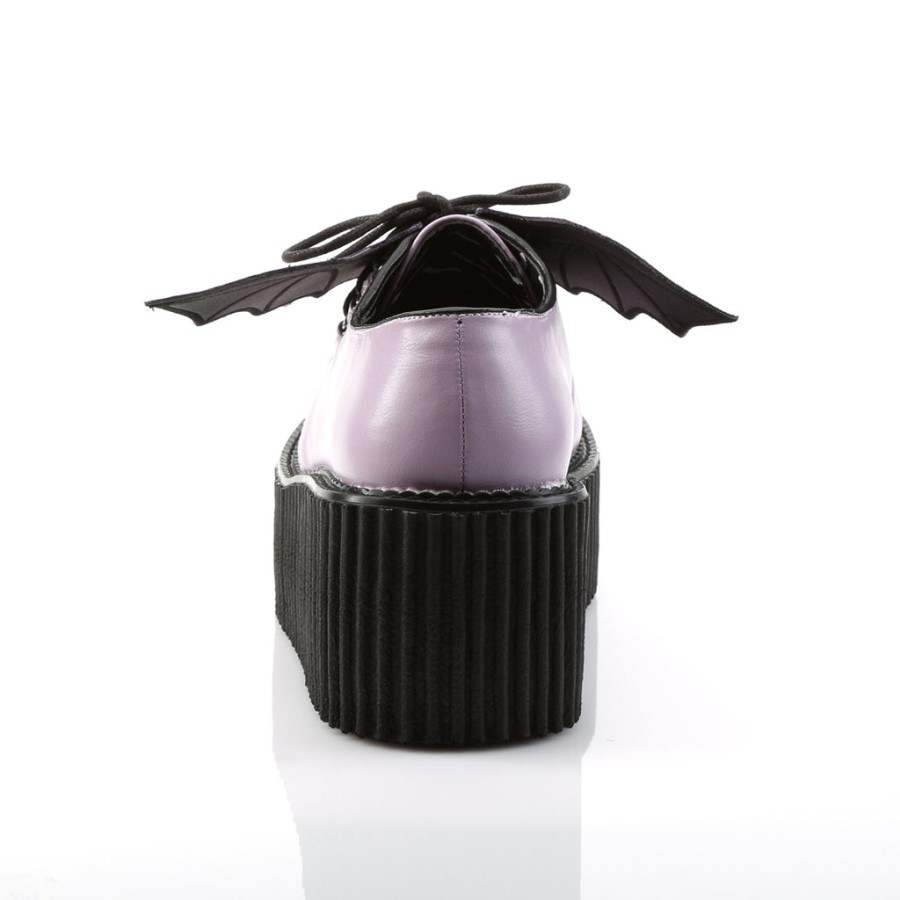 Creeper-205 Demonia Australia Lavender Vegan Leather