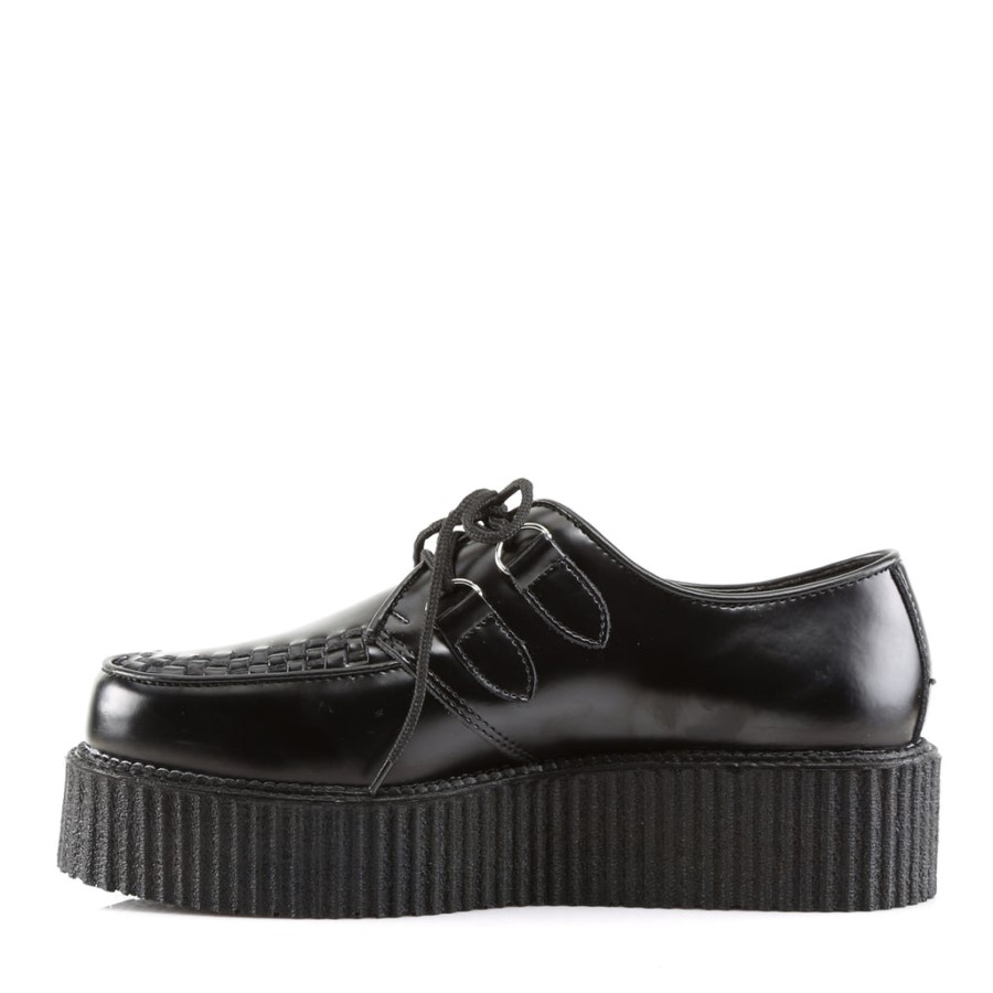 Creeper-402 Black Leather Demonia Australia