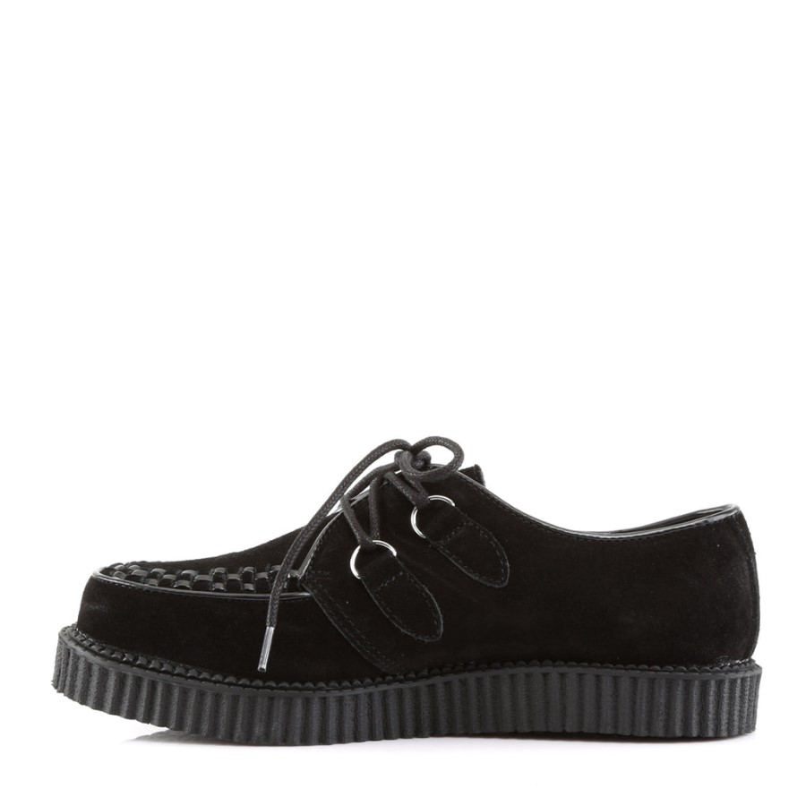 Creeper-602S Demonia Australia Black Suede