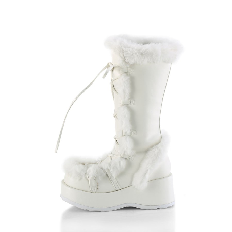Cubby-311 Demonia Australia White Vegan Leather