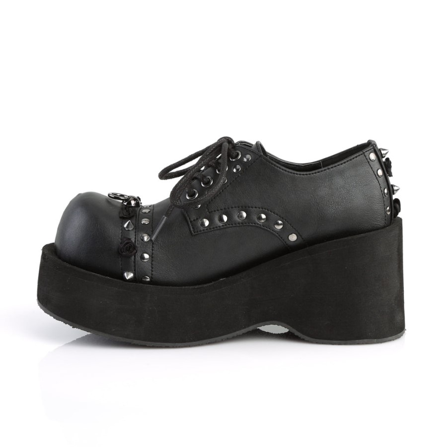 Dank-110 Demonia Australia Black Vegan Leather