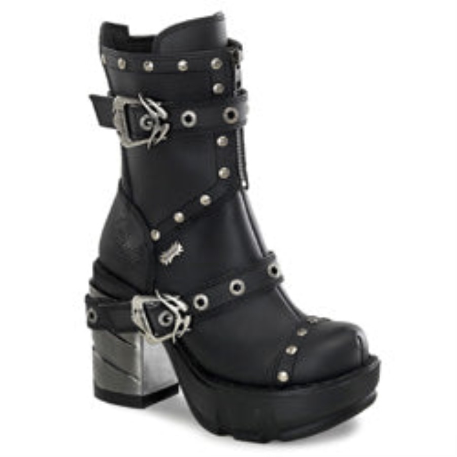 Demonia Australia Black Canvas Deviant-107