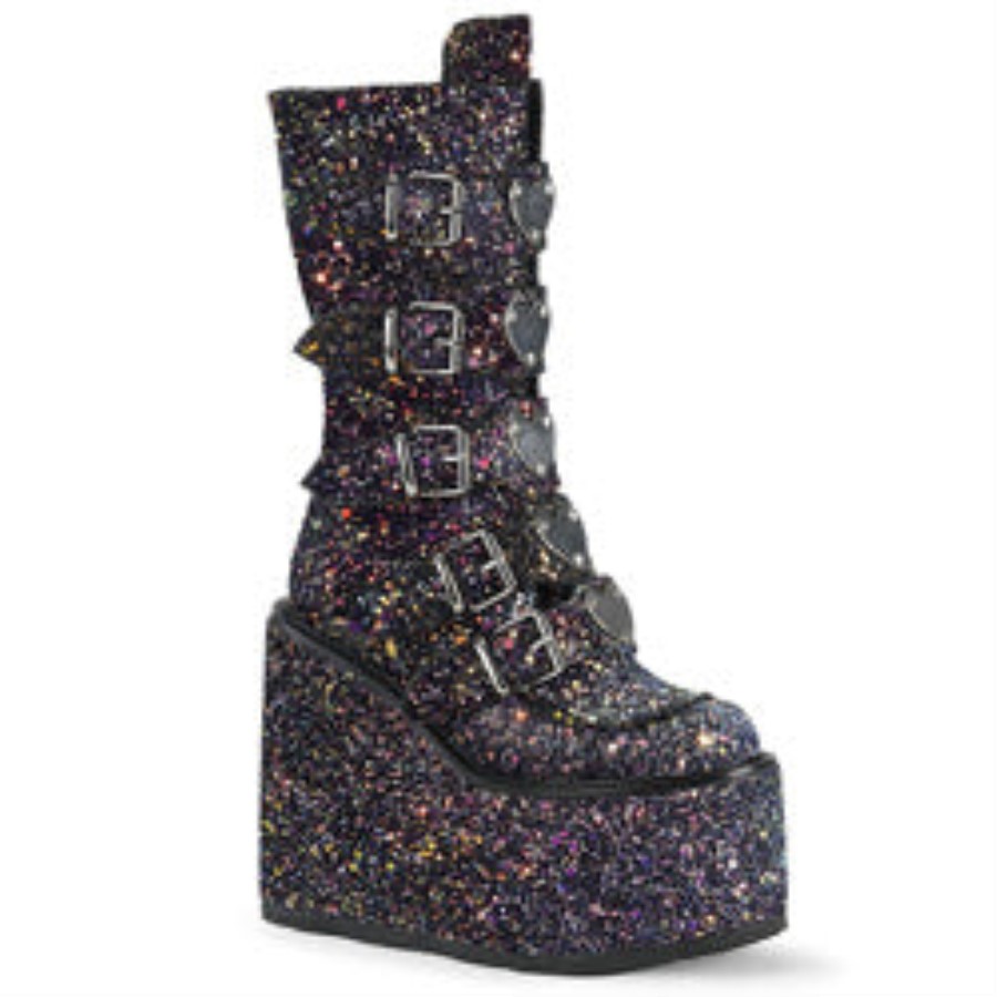 Demonia Australia Black Multi Glitter Swing-230G