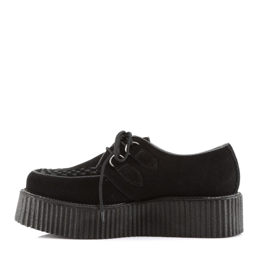 Demonia Australia Black Suede Creeper-402S