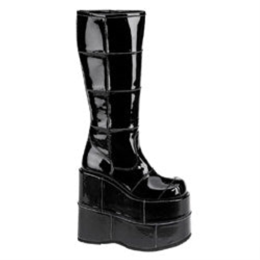 Demonia Australia Black Vegan Leather Camel-280