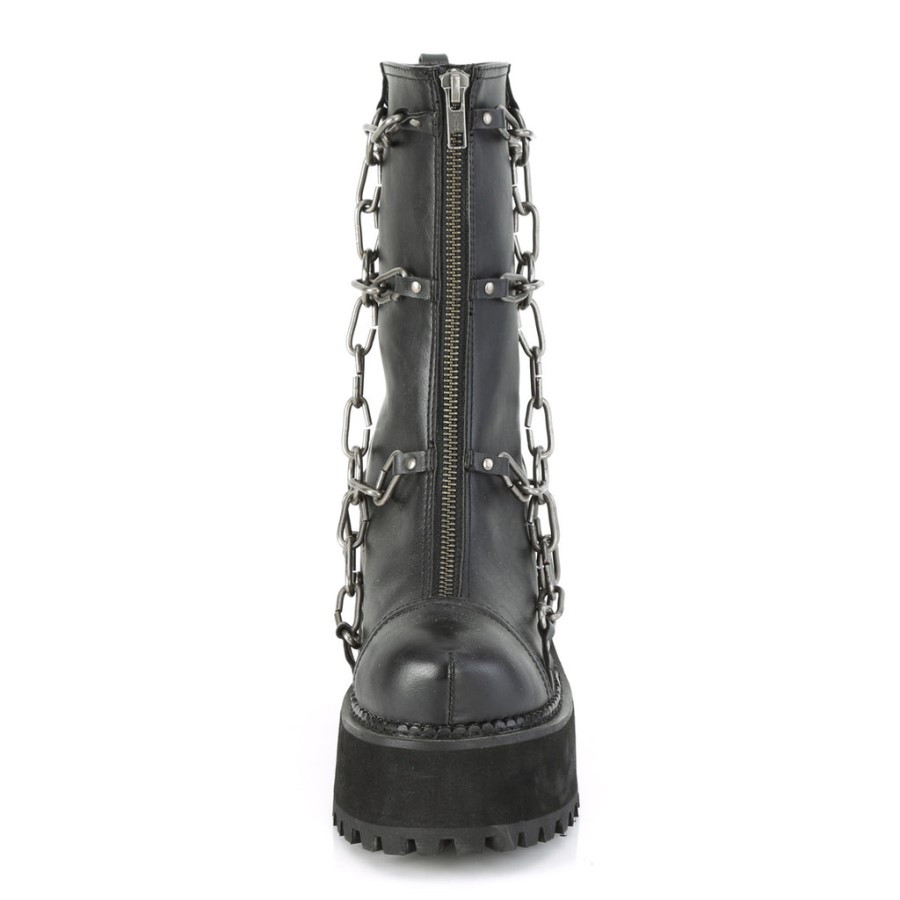 Demonia Australia Black Vegan Leather-Patent Pixie-15