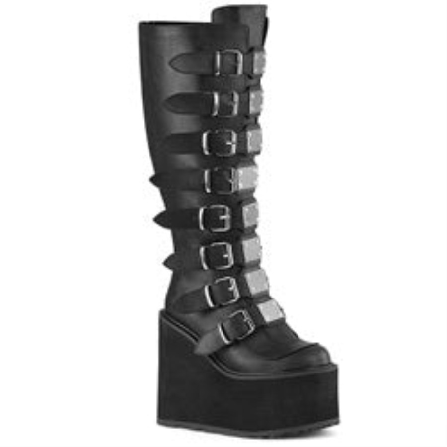 Demonia Australia Black Vegan Leather Swing-815Wc