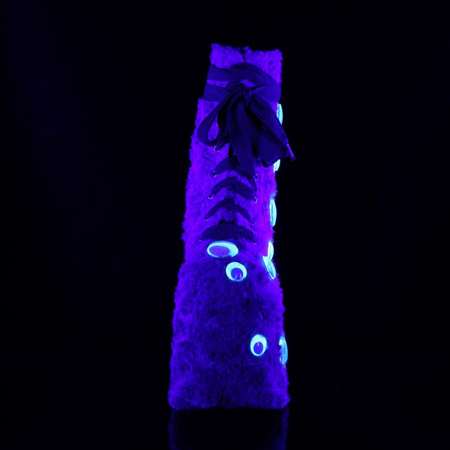 Demonia Australia Fishnet Fabric-Patent Neptune-126