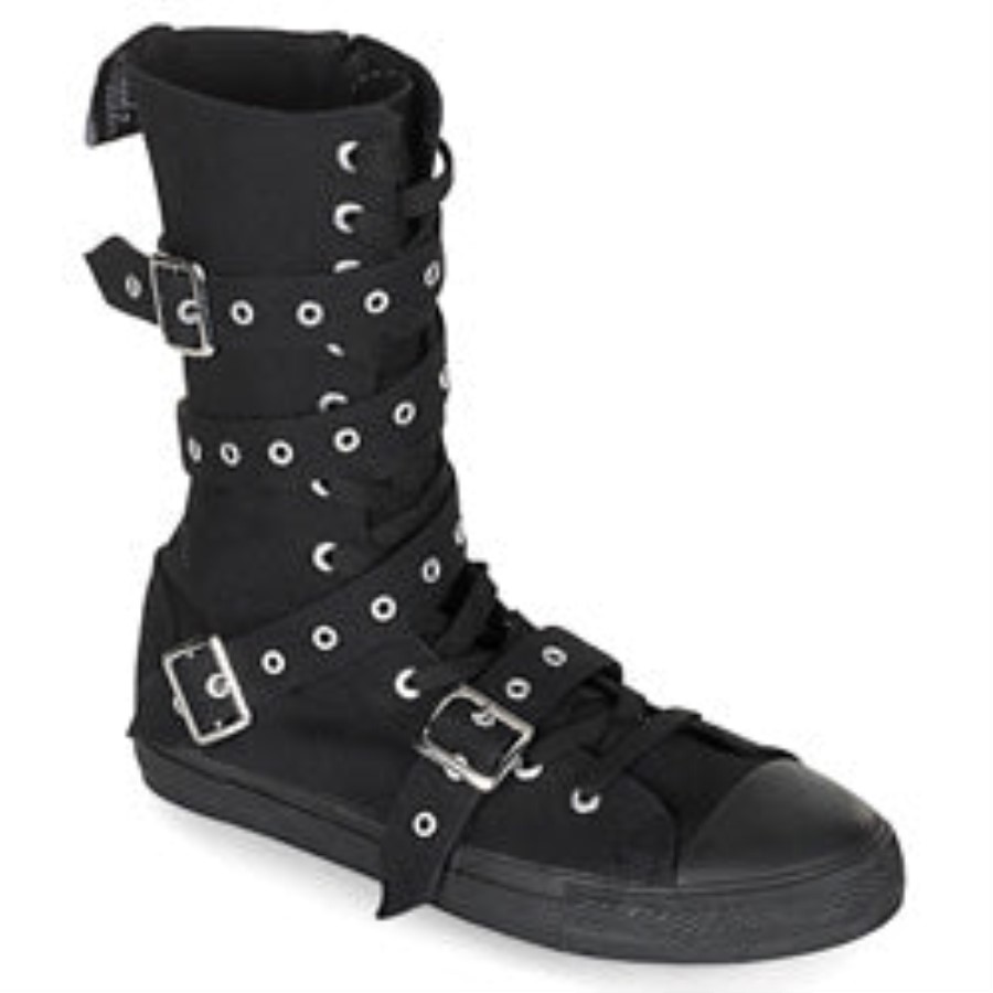 Deviant-204 Demonia Australia Black Canvas
