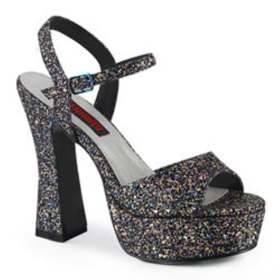 Dolly-09 Demonia Australia Black Multi Glitter