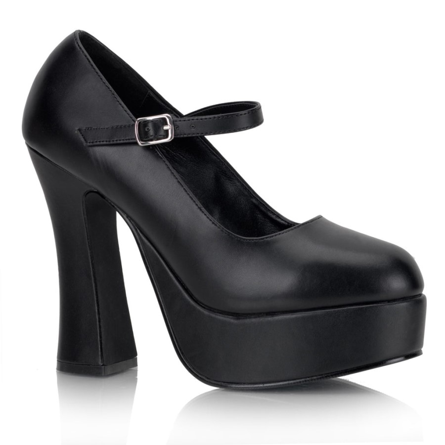 Dolly-50 Demonia Australia Black Vegan Leather