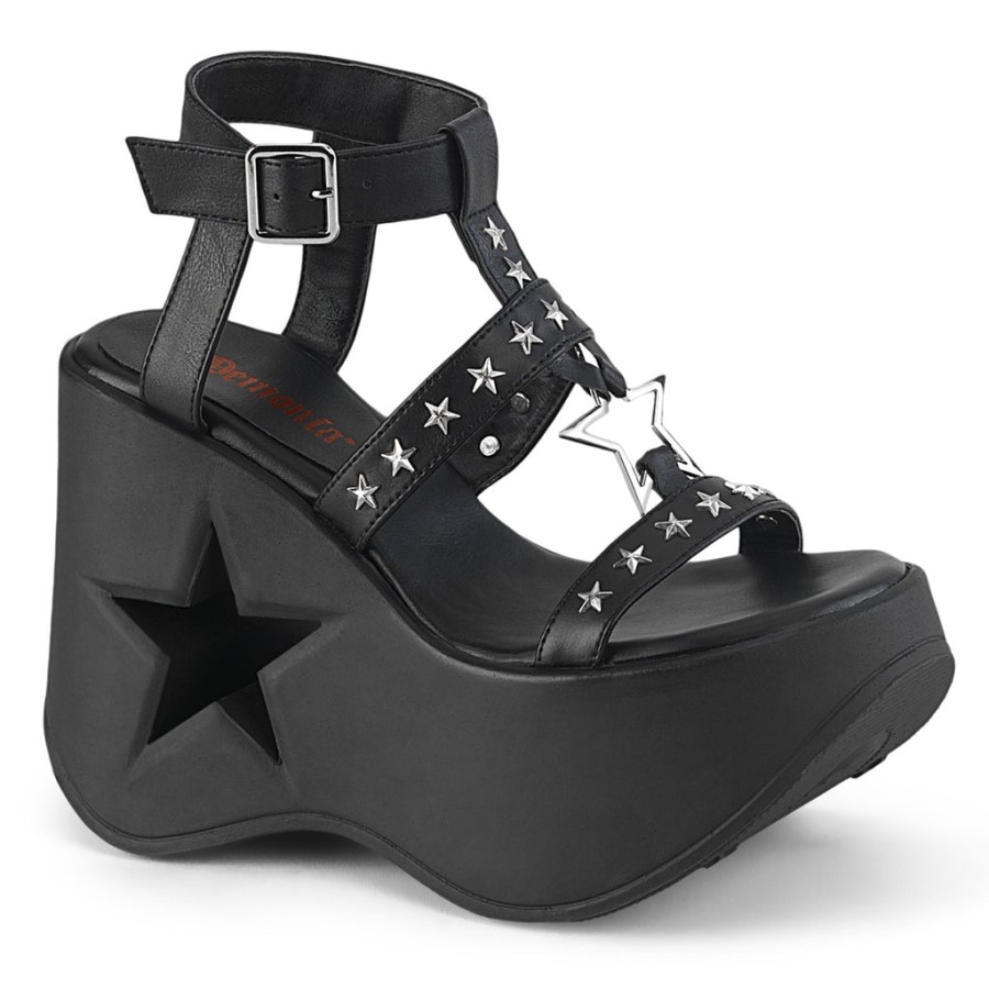 Dynamite-12 Demonia Australia Black Vegan Leather