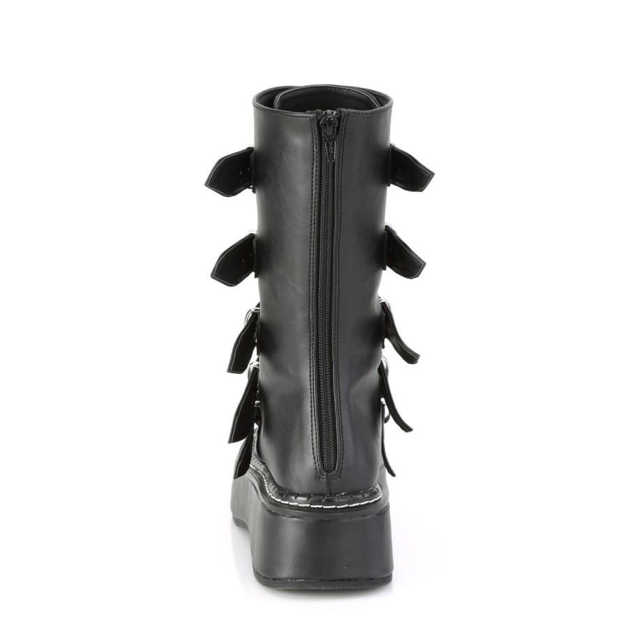Emily-330 Demonia Australia Black Vegan Leather