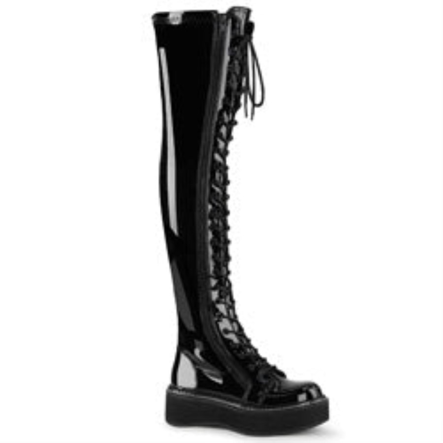 Emily-375 Black Patent Demonia Australia