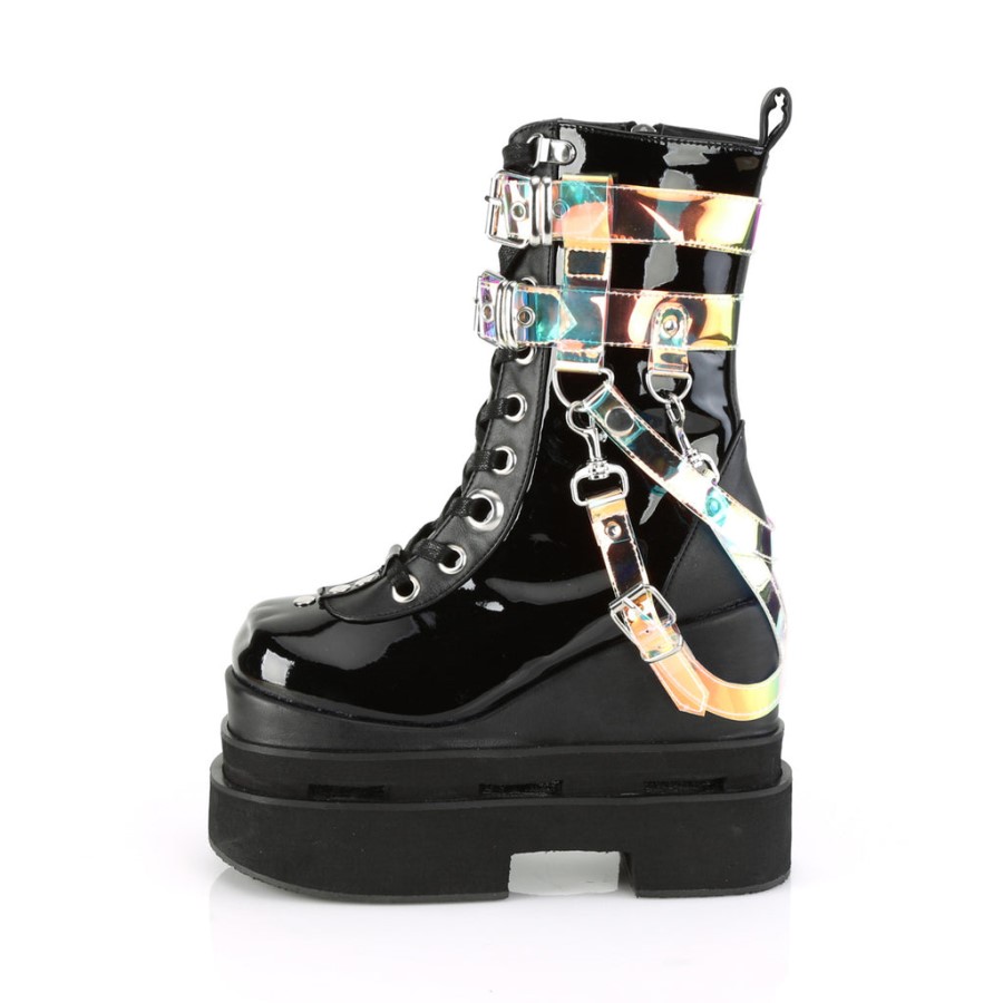 Eternal-115 Demonia Australia Black Vegan Leather