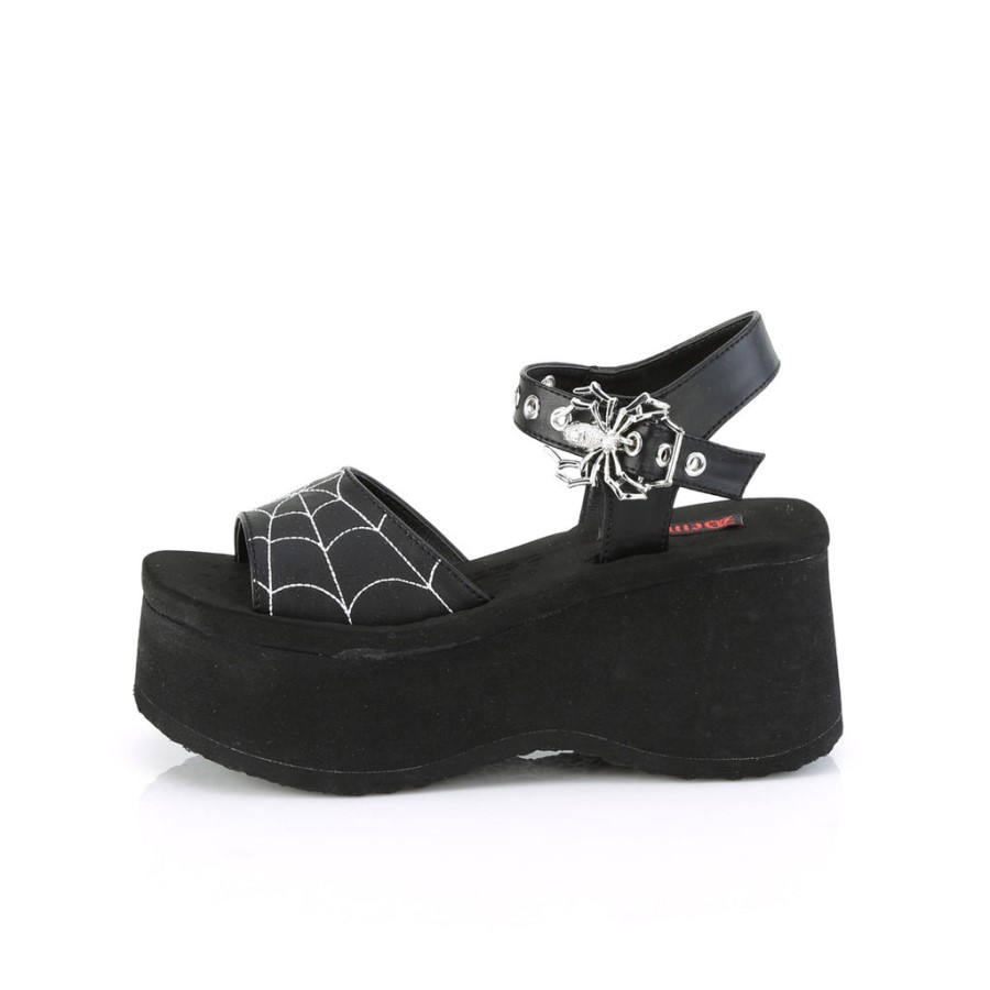 Funn-10 Black Vegan Leather Demonia Australia