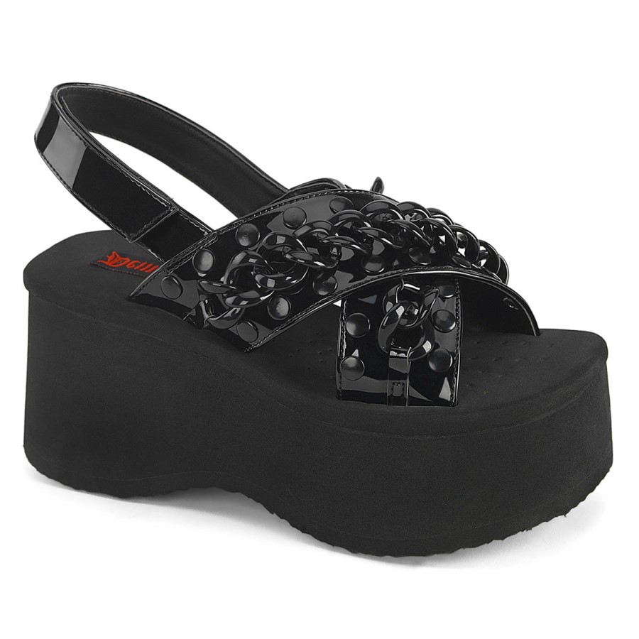 Funn-12 Demonia Australia Black Patent