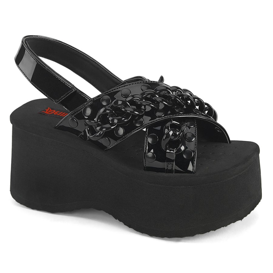 Funn-12 Demonia Australia Black Patent