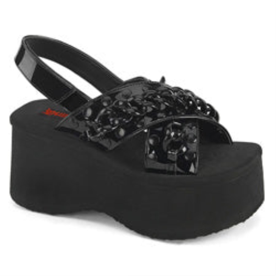 Funn-12 Demonia Australia Black Patent