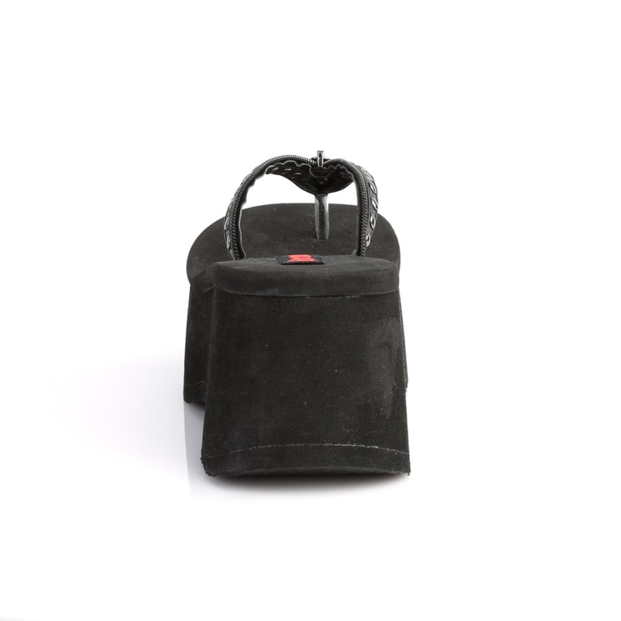 Funn-33 Demonia Australia Black Vegan Leather