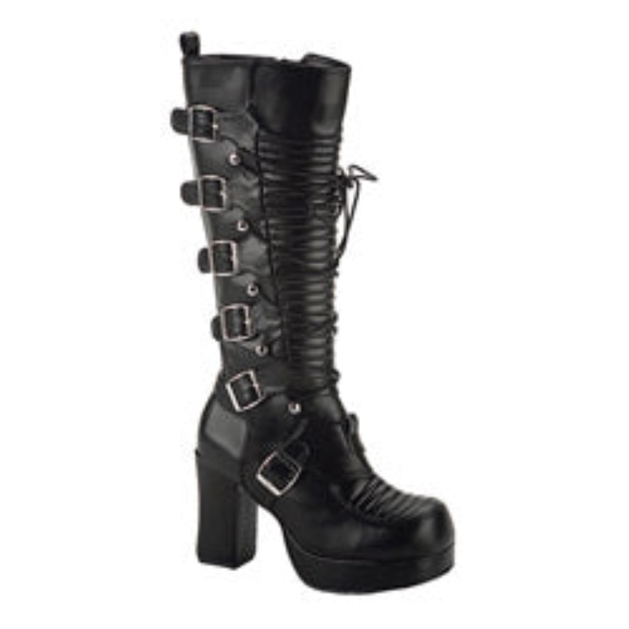 Gothika-200 Black Vegan Leather Demonia Australia