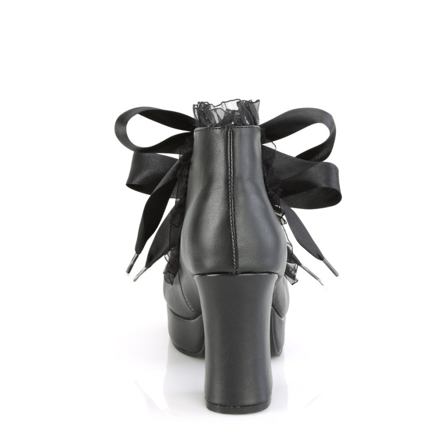 Gothika-53 Demonia Australia Black Vegan Leather