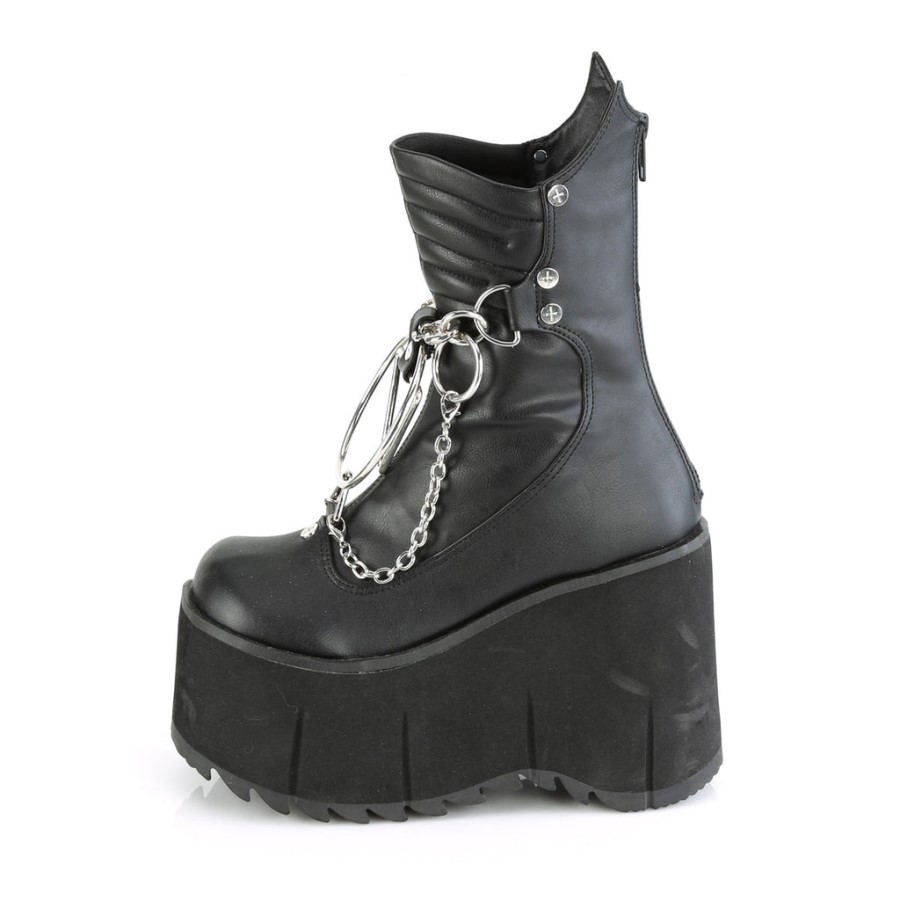 Kera-130 Demonia Australia Black Vegan Leather