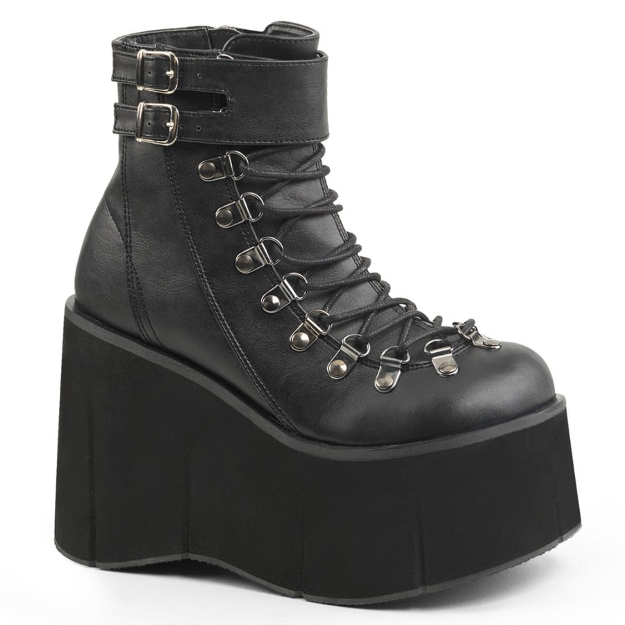Kera-21 Black Vegan Leather Demonia Australia