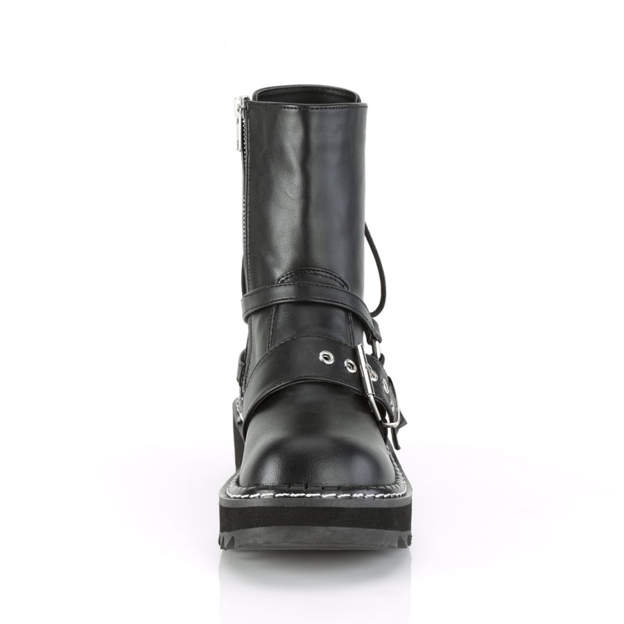 Lilith-210 Black Vegan Leather Demonia Australia