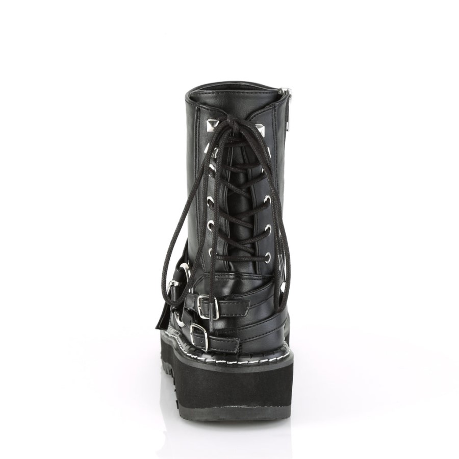 Lilith-210 Black Vegan Leather Demonia Australia