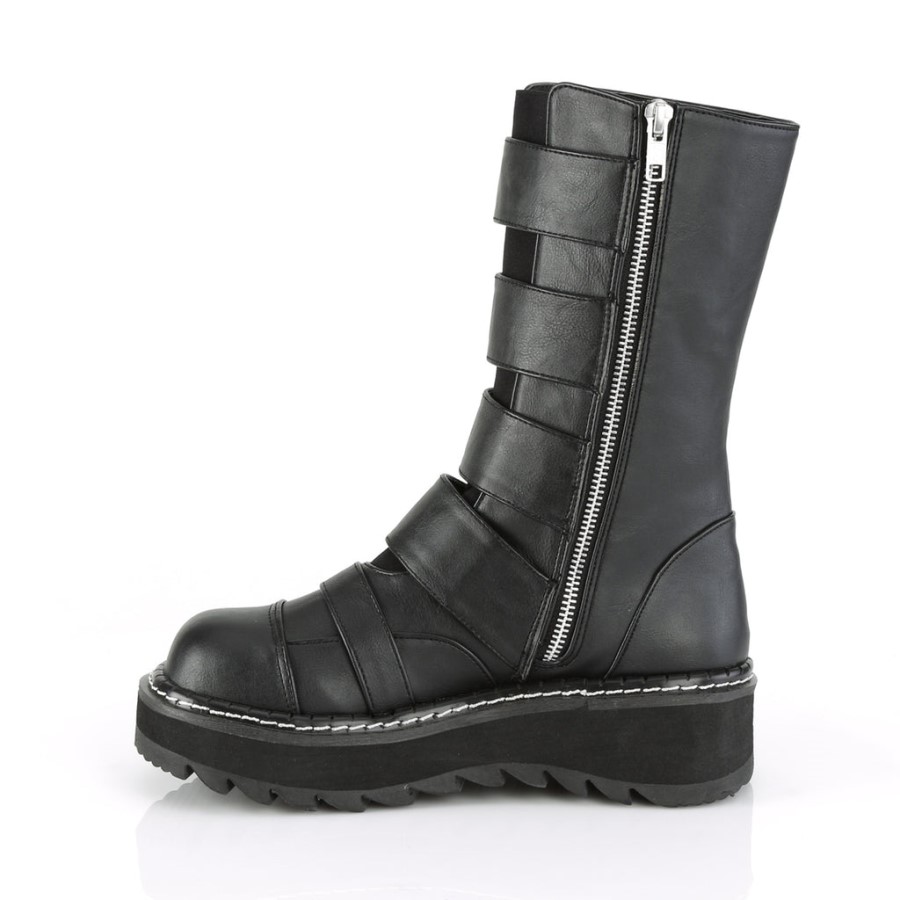 Lilith-211 Demonia Australia Black Vegan Leather