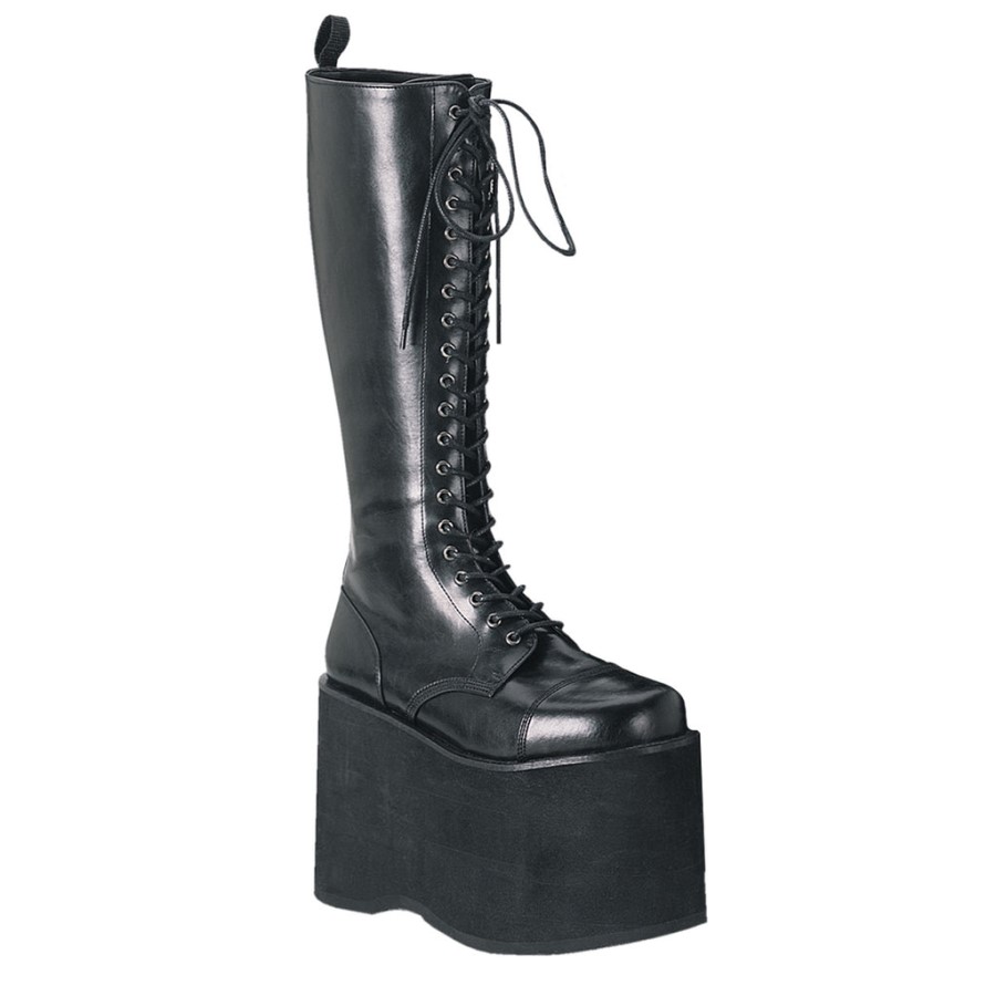 Mega-602 Demonia Australia Black Faux Leather