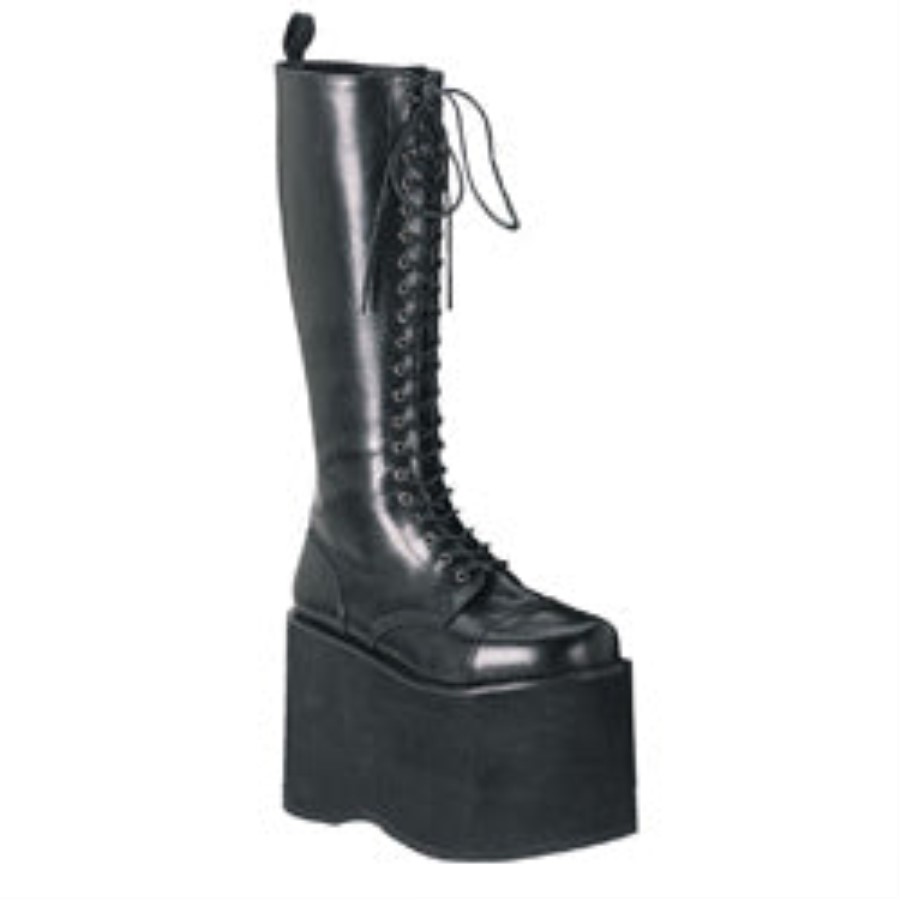 Mega-602 Demonia Australia Black Faux Leather