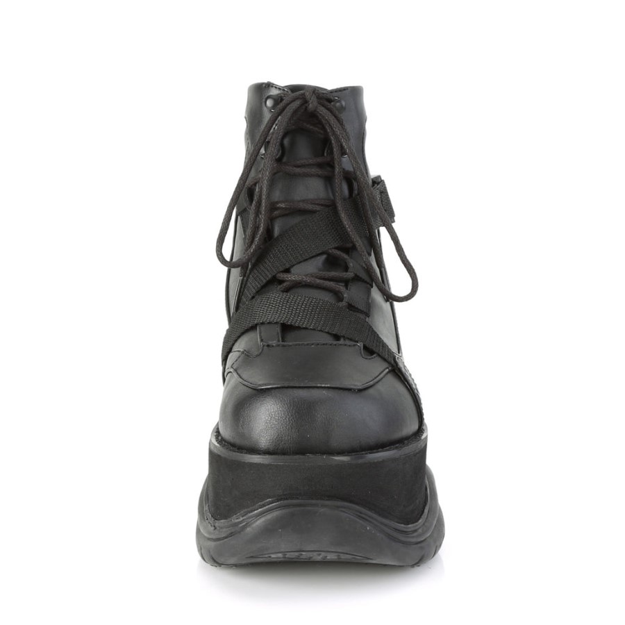 Neptune-181 Black Vegan Leather Demonia Australia